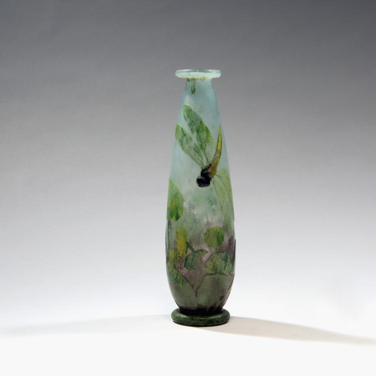 Bild 1 zu Objekt, 'Libellules et renoncules jaunes' vase, c1904, Henri Berg&eacute;, Daum Fr&egrave;res, Nancy, 138B 124