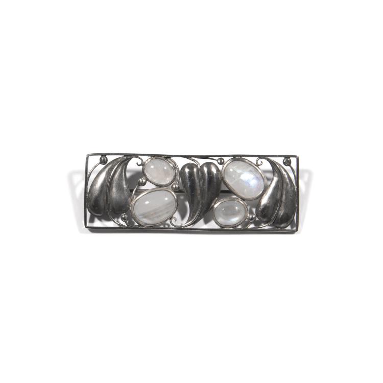 Hauptbild zu Objekt, Opal brooch, 1910-15, Josef Hoffmann, Wiener Werkst&auml;tte, 138B 712