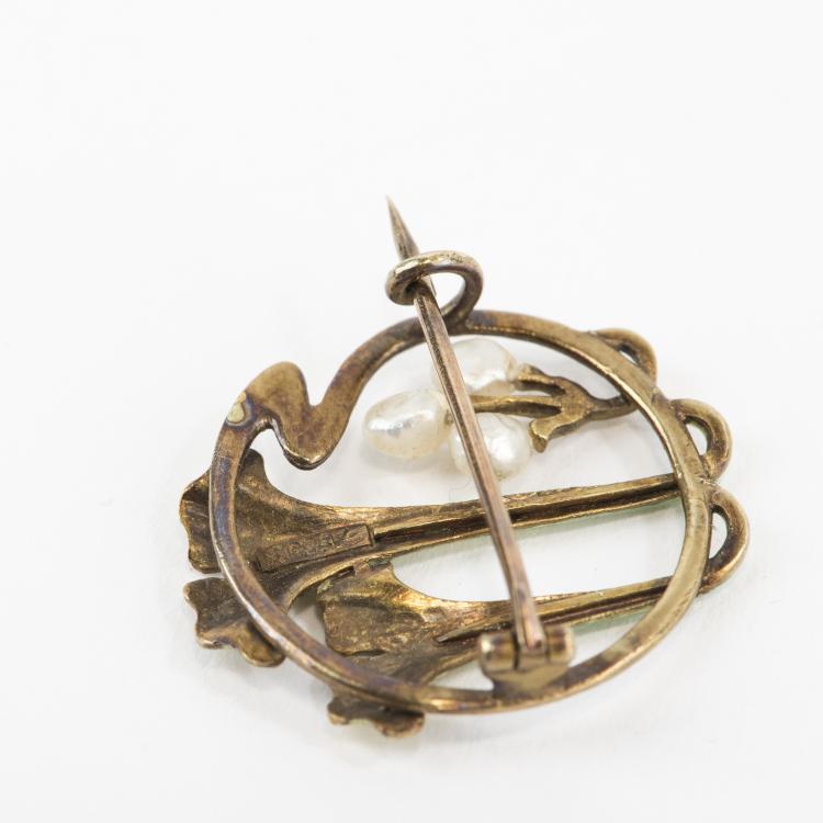 Bild 2 zu Objekt, 'Gingko' brooch, c1905, M&uuml;ller, Wilhelm, Berlin, 138B 706