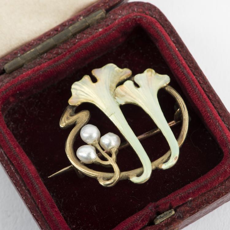 Bild 3 zu Objekt, 'Gingko' brooch, c1905, M&uuml;ller, Wilhelm, Berlin, 138B 706