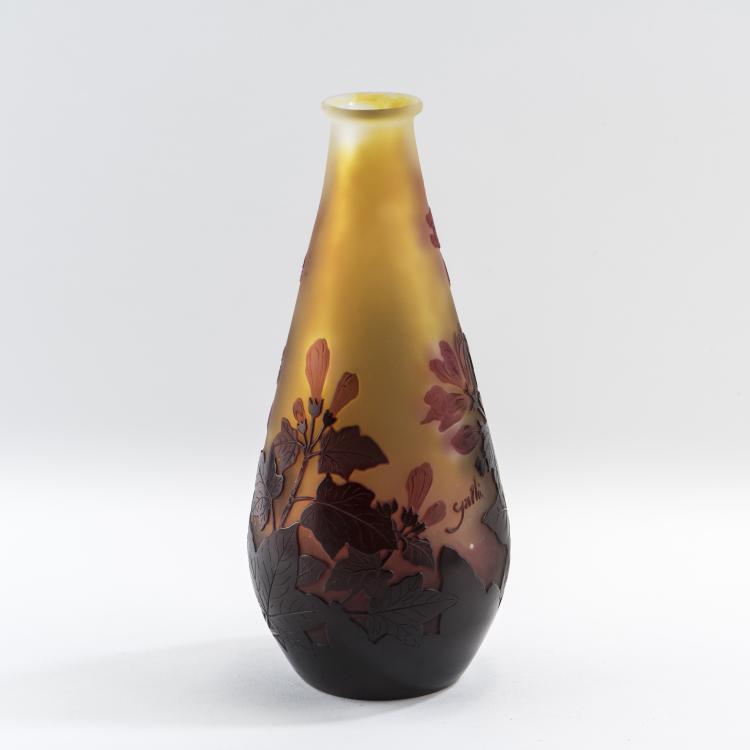 Bild 3 zu Objekt, 'Mauve des bois' vase, 1920s, Gall&eacute;, Etablissements, Nancy, 138B 242