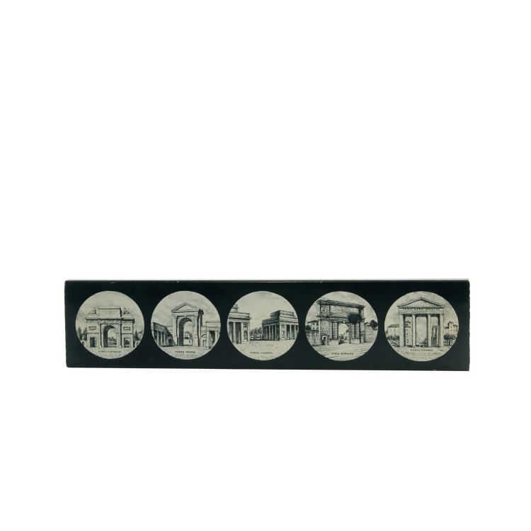 Hauptbild zu Objekt, 'Porte di Milano' cigarette case, 1960/70s, Piero Fornasetti, Fornasetti, Mailand, 139B 402