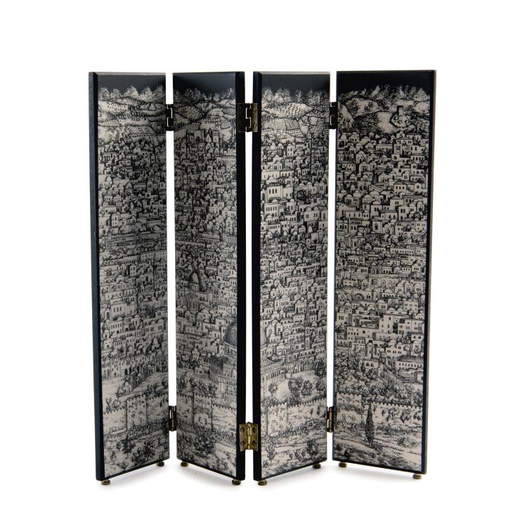 Hauptbild zu Objekt, Miniature 'Gerusalemme' screen, 1990s, Barnaba Fornasetti, Fornasetti, Mailand, 139B 407