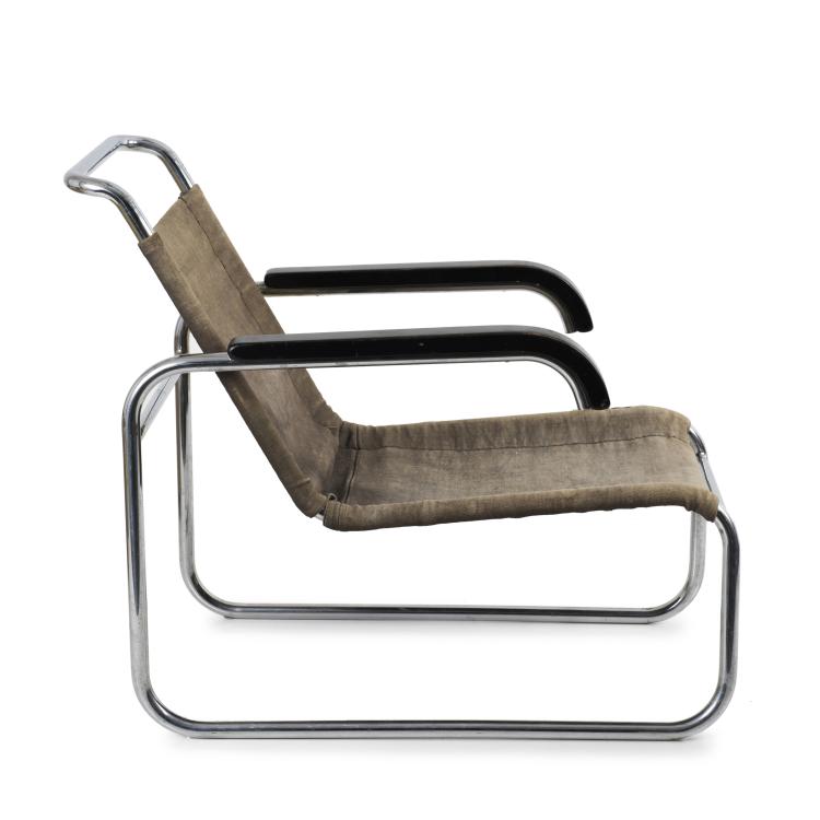 Hauptbild zu Objekt, Armlehnsessel 'B 35', um 1928/29, Marcel Breuer, Thonet Frankenberg (zugeschrieben), 139A 49