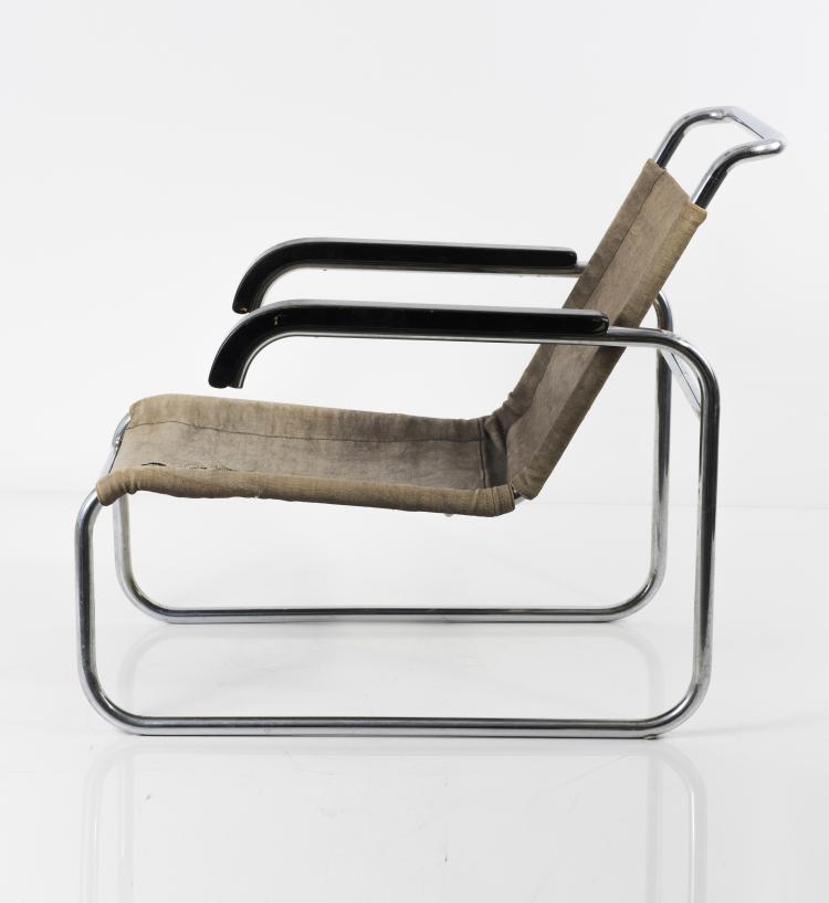Bild 2 zu Objekt, Armlehnsessel 'B 35', um 1928/29, Marcel Breuer, Thonet Frankenberg (zugeschrieben), 139A 49