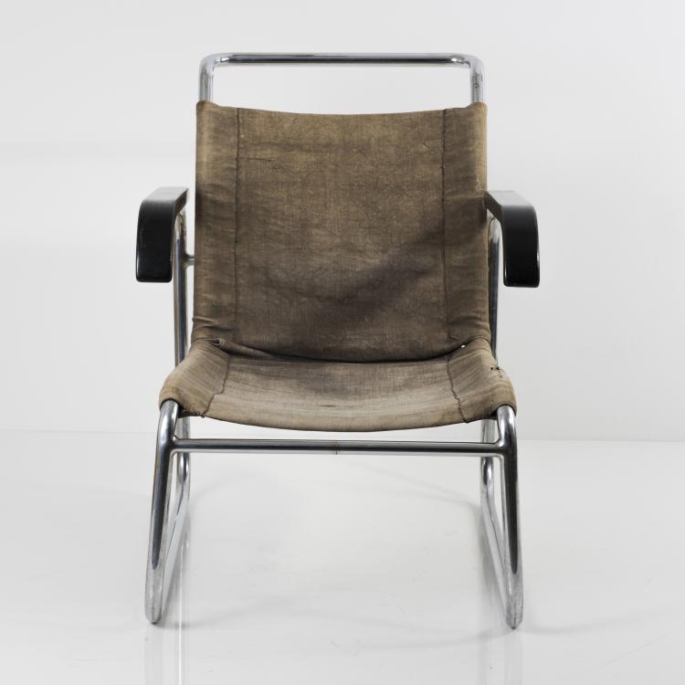 Bild 5 zu Objekt, Armlehnsessel 'B 35', um 1928/29, Marcel Breuer, Thonet Frankenberg (zugeschrieben), 139A 49