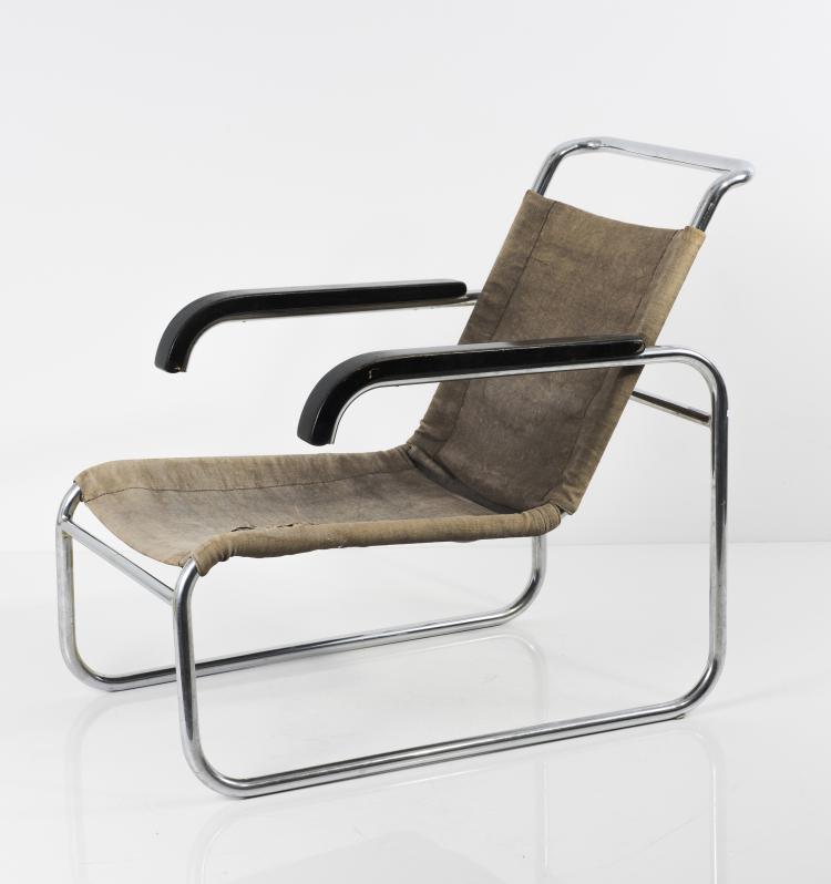 Bild 6 zu Objekt, Armlehnsessel 'B 35', um 1928/29, Marcel Breuer, Thonet Frankenberg (zugeschrieben), 139A 49