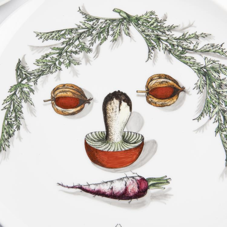 Bild 3 zu Objekt, Six 'Arcimboldesca' plates, 1950/60s, Piero Fornasetti, Fornasetti, Mailand, 139B 389