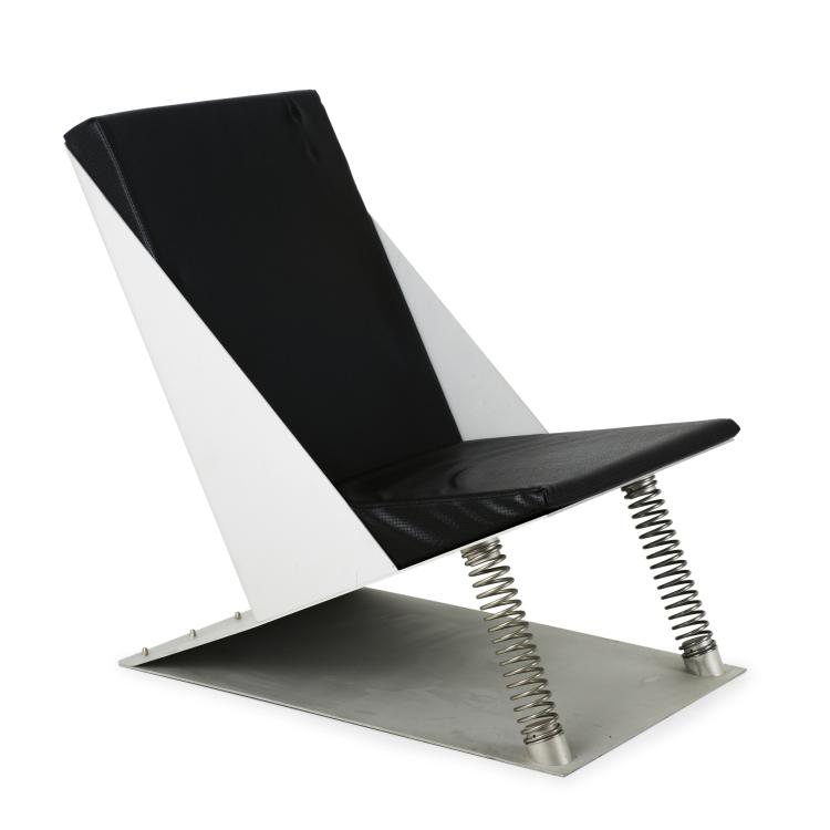 Hauptbild zu Objekt, 'Schleudersitz' easy chair, 1984/85, Hermann Waldenburg, Waldenburg, Hermann; Pfiffner, Augsburg, 139A 191