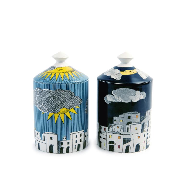 Hauptbild zu Objekt, Two jars, 'La notte di Capri' and 'Il sole di Capri', 2010s, Barnaba Fornasetti, Fornasetti, Mailand, 139B 433