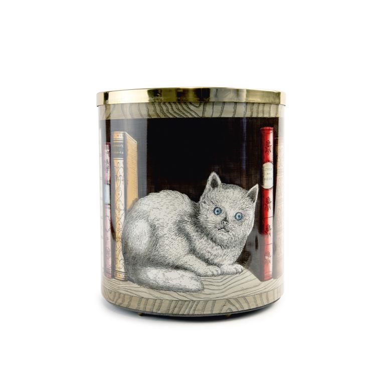 Hauptbild zu Objekt, Papierkorb 'Libri', 1950er Jahre, Piero Fornasetti, Fornasetti, Mailand, 139B 376