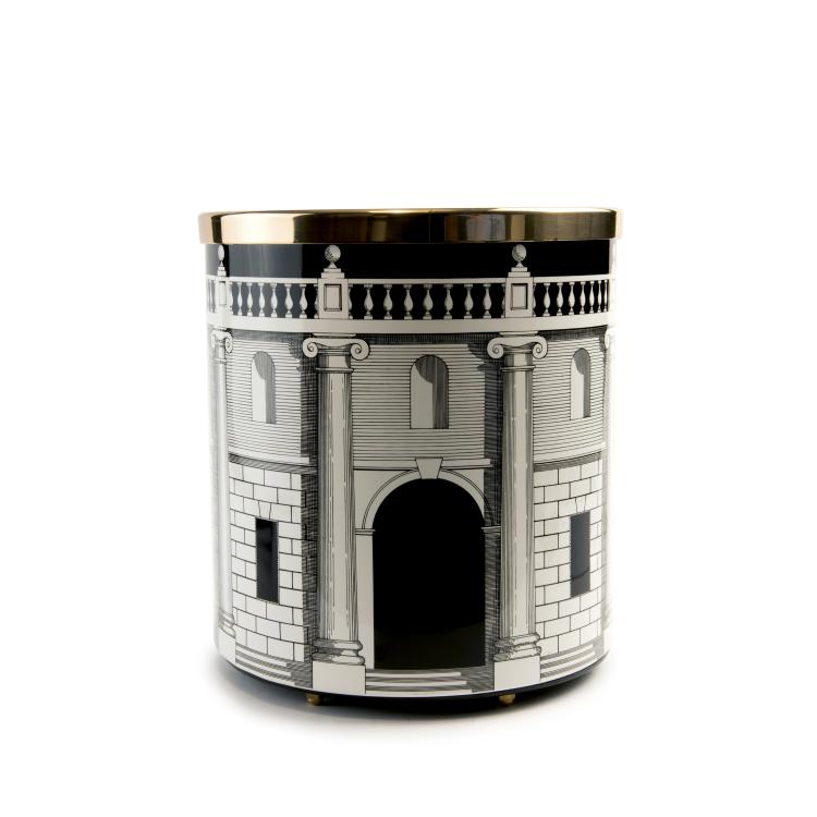 Hauptbild zu Objekt, Papierkorb 'Casa con colonne', 1950er Jahre, Piero Fornasetti, Fornasetti, Mailand, 139B 377
