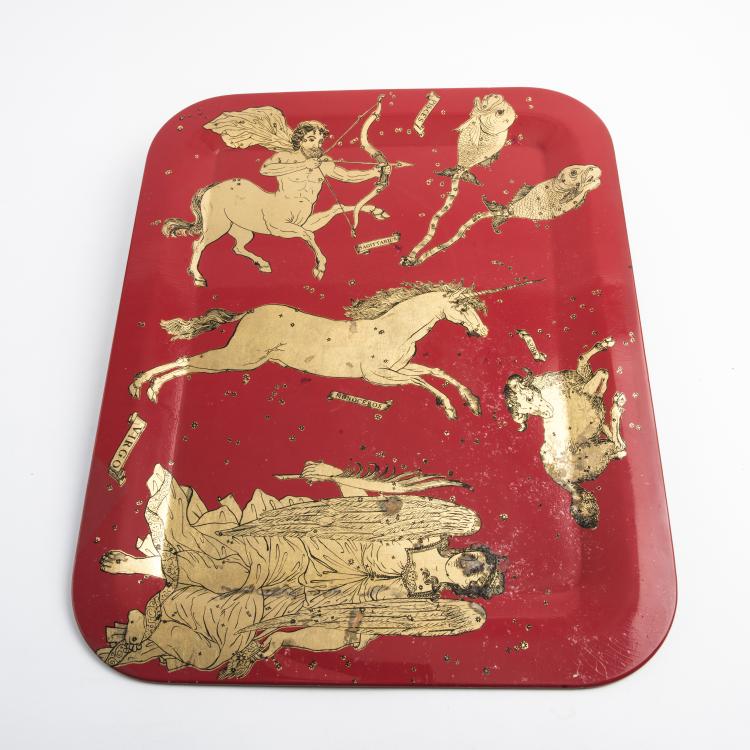 Bild 1 zu Objekt, Tablett 'Zodiaci', 1950er Jahre, Piero Fornasetti, Fornasetti, Mailand, 139B 378