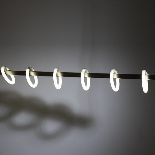 Ceiling light with neon rings, 1990s