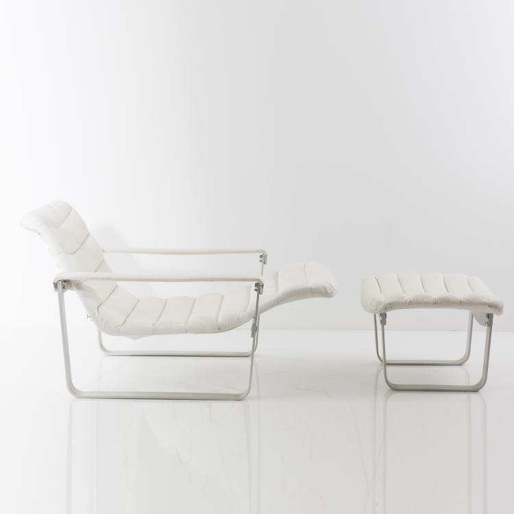Bild 2 zu Objekt, 'Metal - pullka' easy chair with ottoman, 1968, Ilmari Lappalainen, Asko Oy, Helsinki, 139B 506