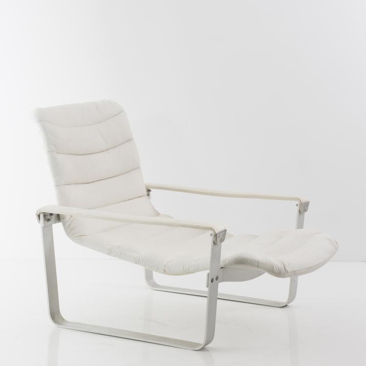 Bild 5 zu Objekt, 'Metal - pullka' easy chair with ottoman, 1968, Ilmari Lappalainen, Asko Oy, Helsinki, 139B 506