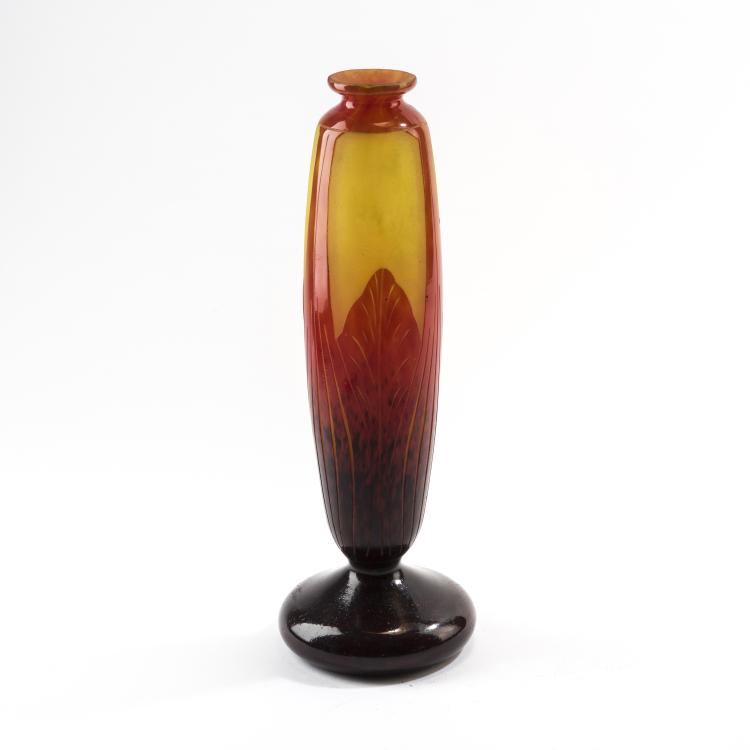 Bild 1 zu Objekt, 'Feuilles de Tabac' vase, 1922-23, Schneider, Epinay-sur-Seine, 138B 274