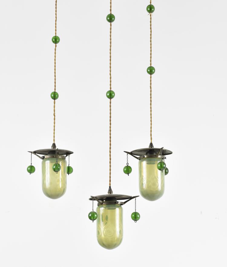 Hauptbild zu Objekt, Drei Pendelleuchten, um 1899, Koloman Moser, Meyr's Neffe, Adolf bei Winterberg, 142A 001