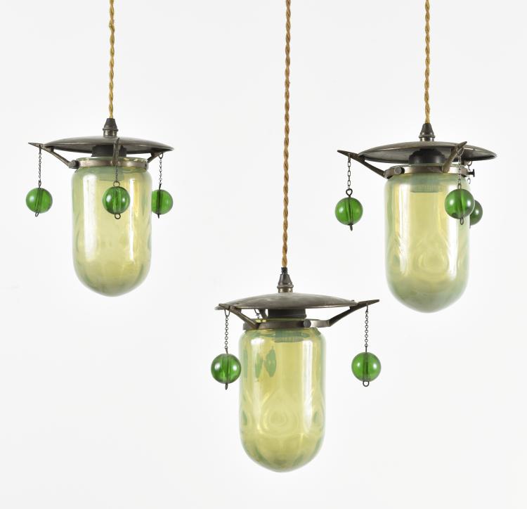 Bild 4 zu Objekt, Drei Pendelleuchten, um 1899, Koloman Moser, Meyr's Neffe, Adolf bei Winterberg, 142A 001