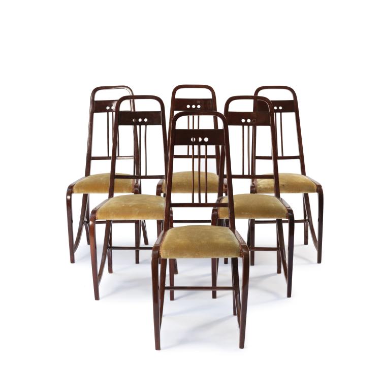 Hauptbild zu Objekt, Six '511' chairs, c. 1904, Thonet, Wien, 144B 555