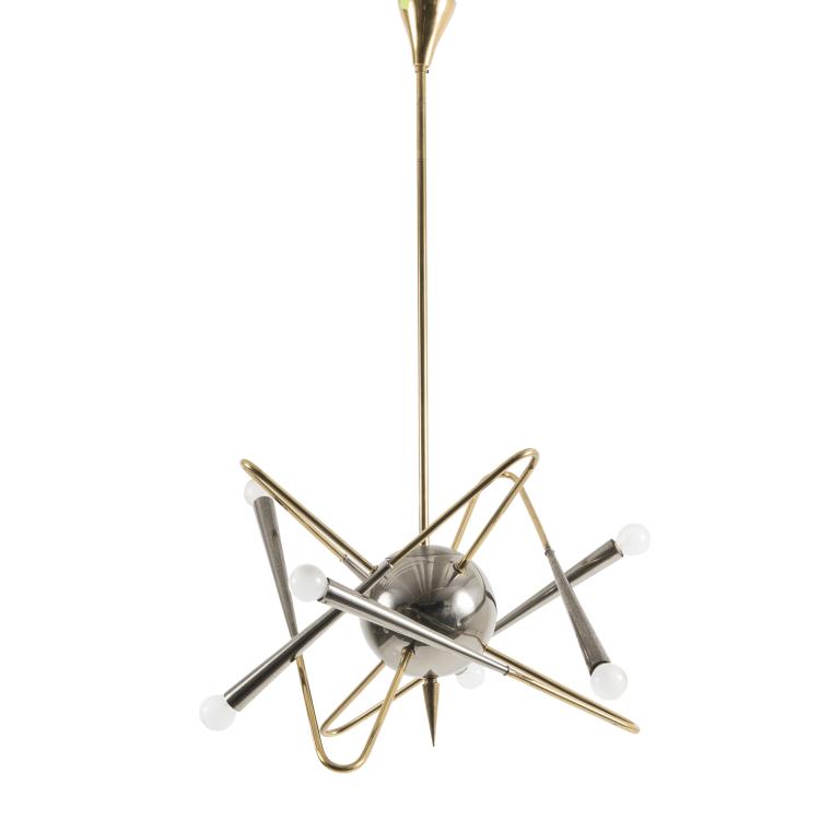 Hauptbild zu Objekt, Deckenleuchte 'Orbital', um 1959, Stilnovo, Mailand, 143A 77