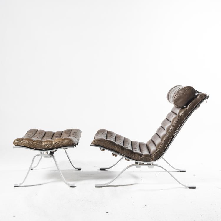 Bild 1 zu Objekt, Sessel und Ottoman 'Ari', 1966, Arne Norell, Norell M&ouml;bler, Aneby, 143B 454