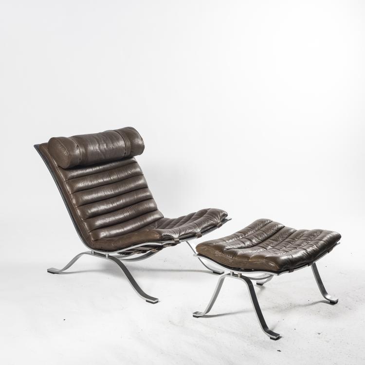 Bild 4 zu Objekt, Sessel und Ottoman 'Ari', 1966, Arne Norell, Norell M&ouml;bler, Aneby, 143B 454