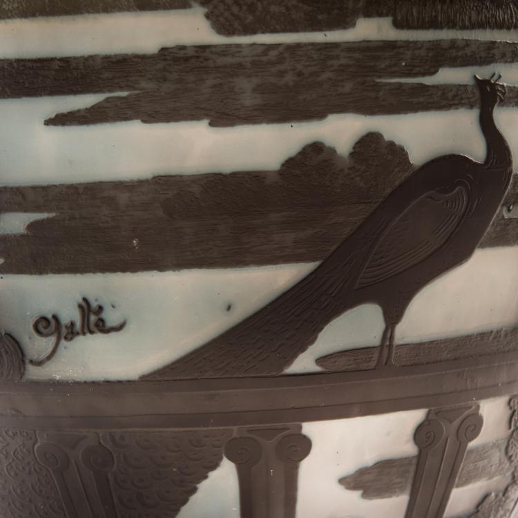 Bild 4 zu Objekt, Tall 'Le Lac de C&ocirc;me le soir' vase, 1920s , Gall&eacute;, Etablissements, Nancy, 138B 243