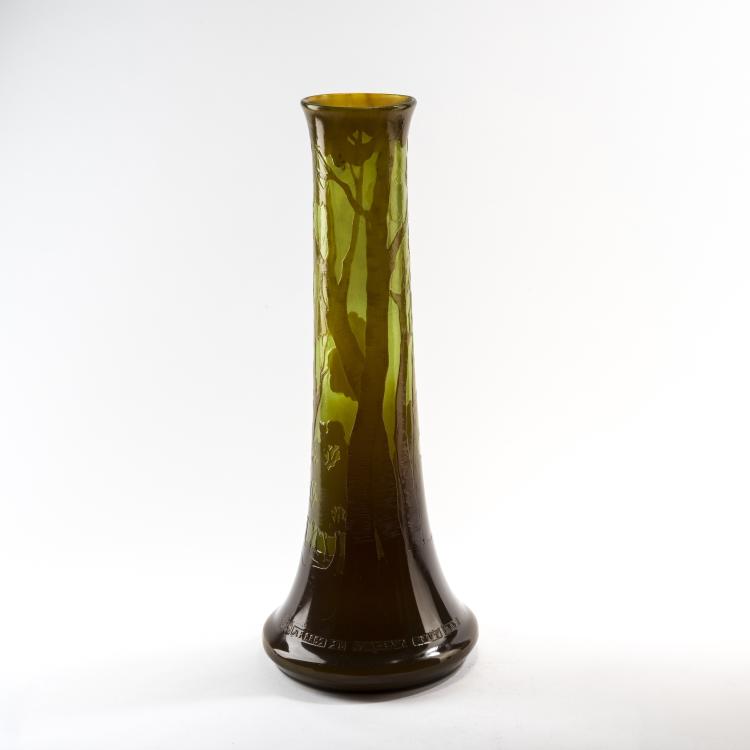 Bild 1 zu Objekt, Vase 'les arbres se parlent tout bas', um 1900, Gall&eacute;, Emile, Nancy, 138B 202
