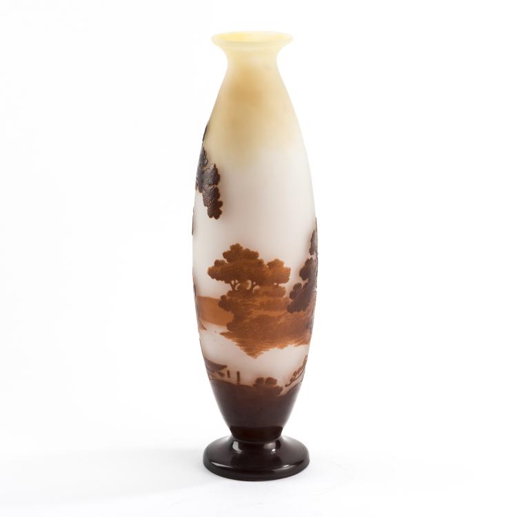 Bild 2 zu Objekt, 'Paysage lacustre' vase, 1914-20, Gall&eacute;, Etablissements, Nancy, 138B 238