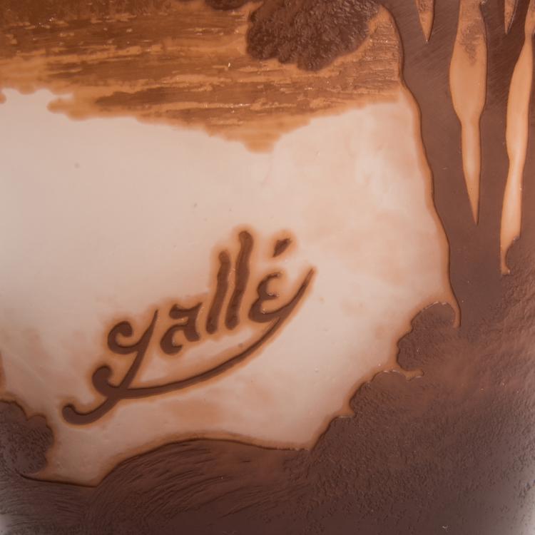 Bild 3 zu Objekt, 'Paysage lacustre' vase, 1914-20, Gall&eacute;, Etablissements, Nancy, 138B 238