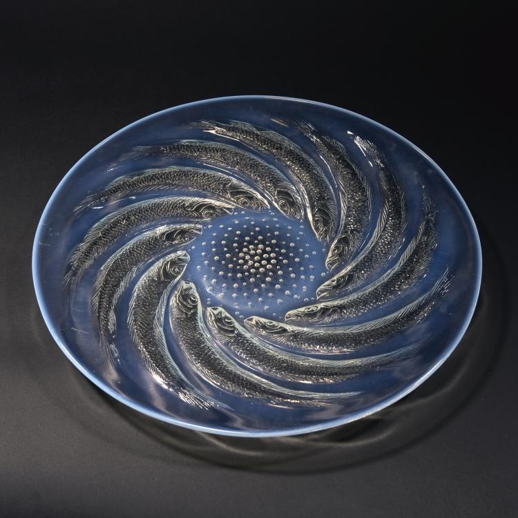 Hauptbild zu Objekt, 'Poissons No. 1' bowl, 1931, Lalique, Ren&eacute;, Wingen-sur-Moder, 138A 64