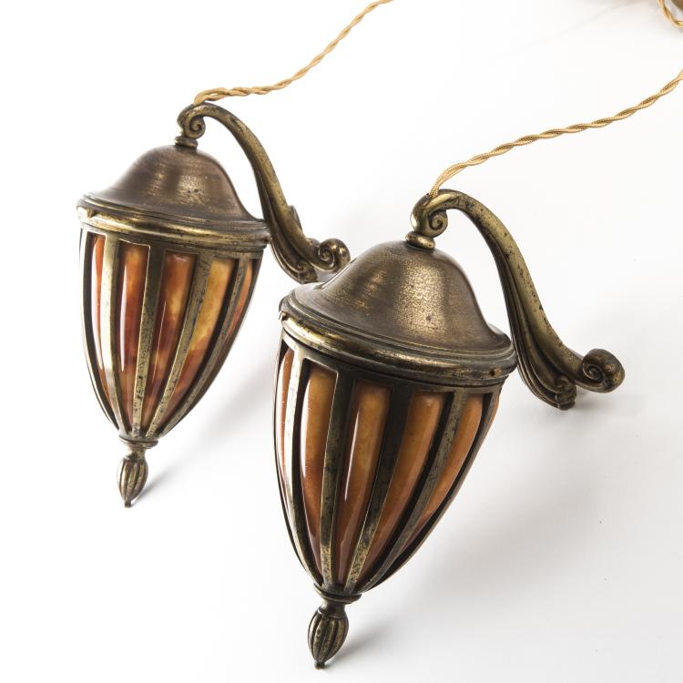 Bild 2 zu Objekt, Two sconces, c1925, Daum Fr&egrave;res, Nancy, 138B 181
