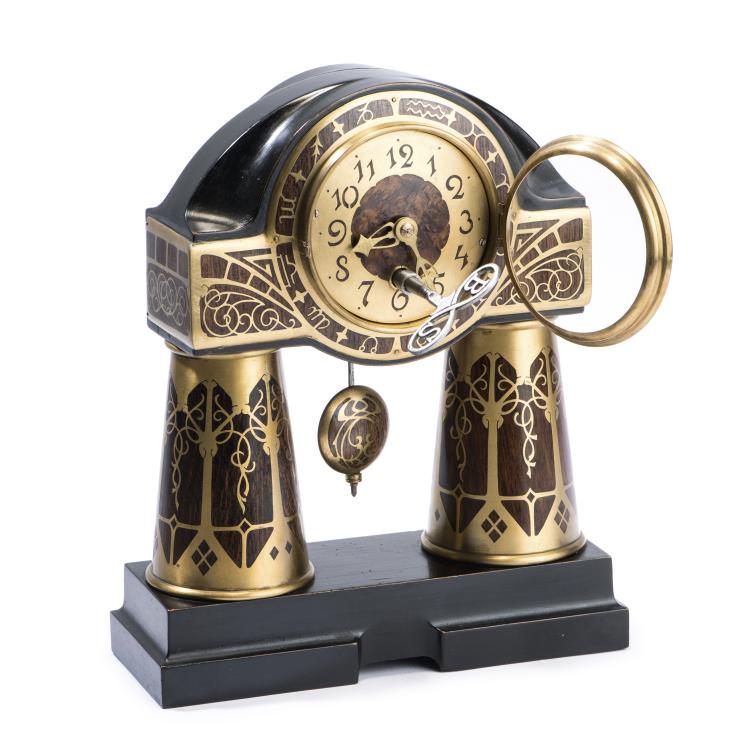Hauptbild zu Objekt, Mantle clock, c1910, Erhard & S&ouml;hne, Schw&auml;bisch Gm&uuml;nd, 138B 628