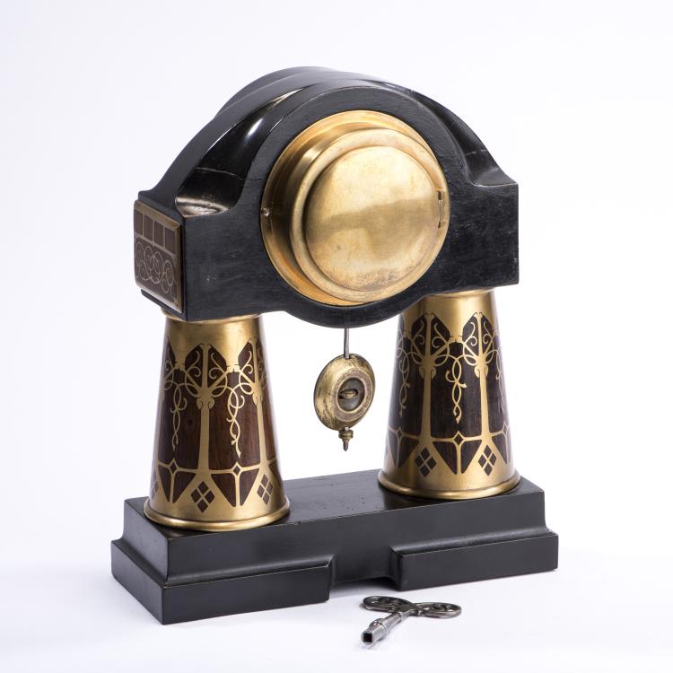 Bild 1 zu Objekt, Mantle clock, c1910, Erhard & S&ouml;hne, Schw&auml;bisch Gm&uuml;nd, 138B 628