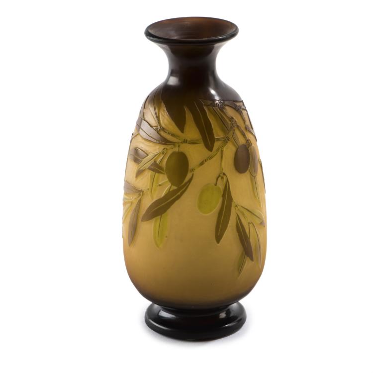 Hauptbild zu Objekt, Vase 'Olives', 1908-14, Gall&eacute;, Etablissements, Nancy, 138B 227