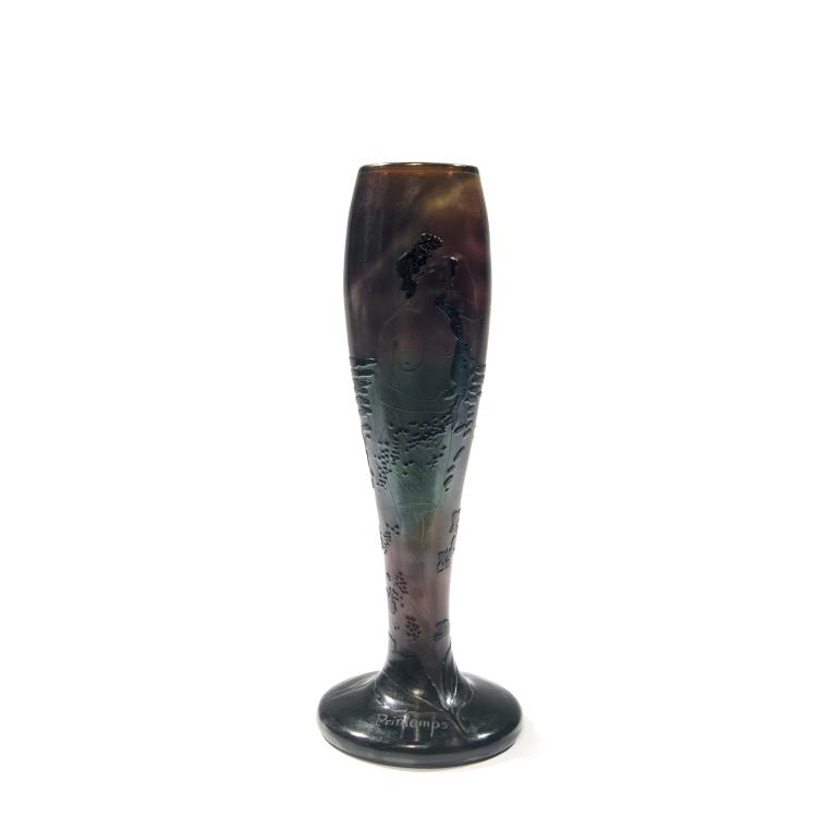 Hauptbild zu Objekt, Symbolist 'Printemps' vase, 1898-1907, Christian Fr&egrave;res & Fils, Meisenthal, 138B 100