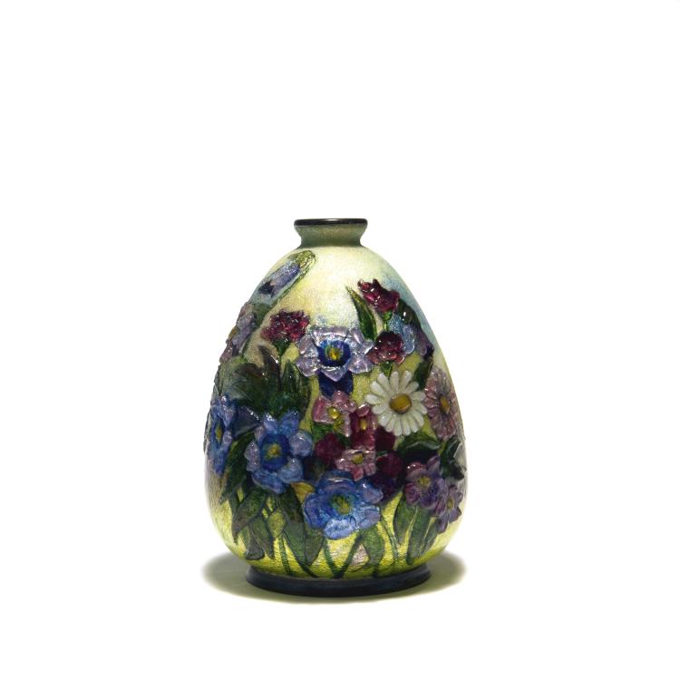 Hauptbild zu Objekt, 'Fleurs de Champs' vase, c1922, Faur&eacute;, Camille, Limoges, 138B 629