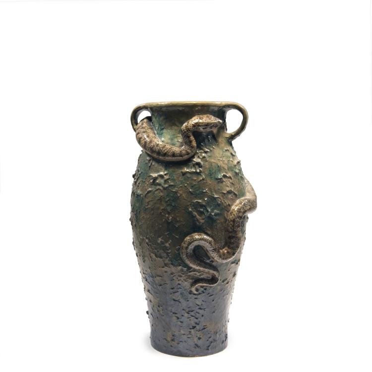 Hauptbild zu Objekt, Vase with handles, 1902-04, Schneit, Stanislas-Louis-Auguste (Umkreis), 138B 591