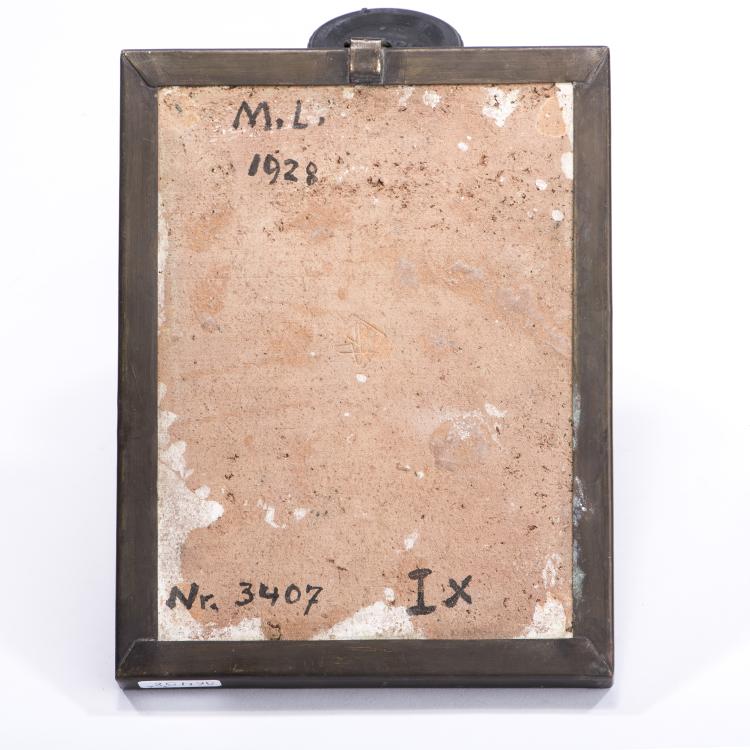 Bild 1 zu Objekt, 'Head-Madonna' tile, 1928, Max Laeuger, Laeuger, Max, 138B 582