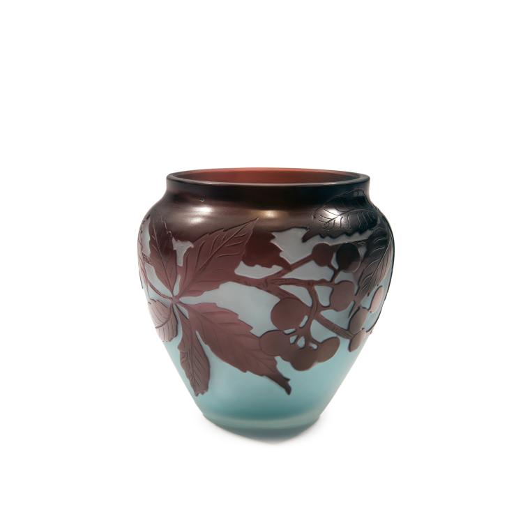 Hauptbild zu Objekt, Vase 'Vigne', 1908-14, Gall&eacute;, Etablissements, Nancy, 138B 231