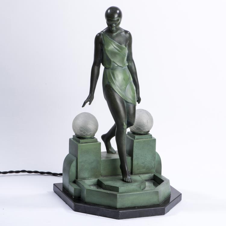 Bild 1 zu Objekt, Figurative table light, c1930, Pierre Le Faguays, Fayral, Paris; Le Verrier, Paris, 138B 727