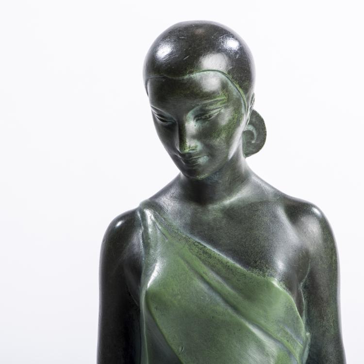 Bild 2 zu Objekt, Figurative table light, c1930, Pierre Le Faguays, Fayral, Paris; Le Verrier, Paris, 138B 727