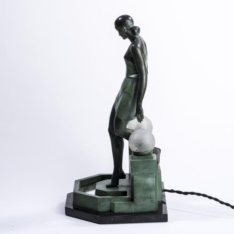 Bild 6 zu Objekt, Figurative table light, c1930, Pierre Le Faguays, Fayral, Paris; Le Verrier, Paris, 138B 727