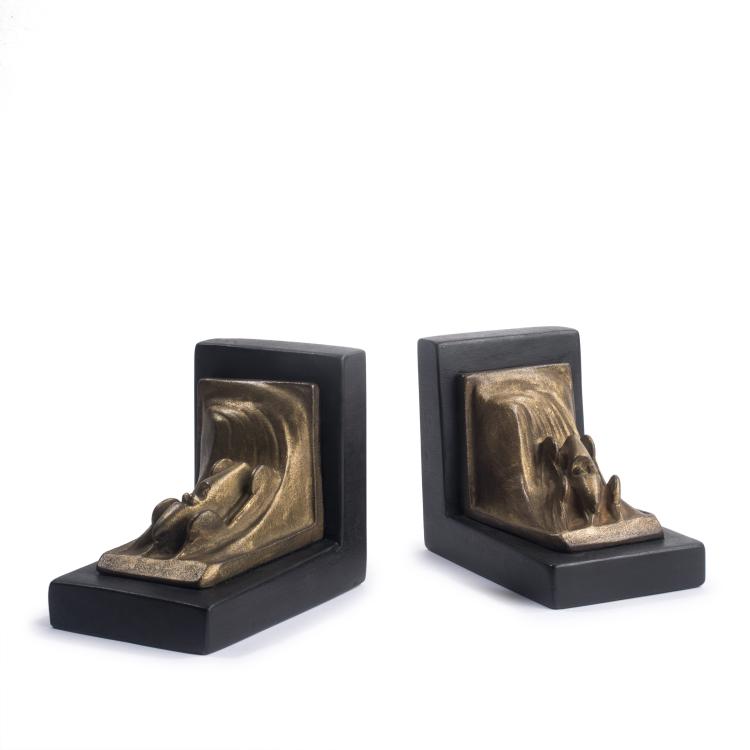 Hauptbild zu Objekt, Two 'Car' bookends, c1925, Frankreich, 138B 635