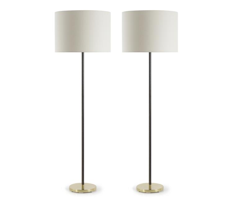 Hauptbild zu Objekt, Two floor lamps, c1960, Kalmar, J. T., Wien, 139B 445