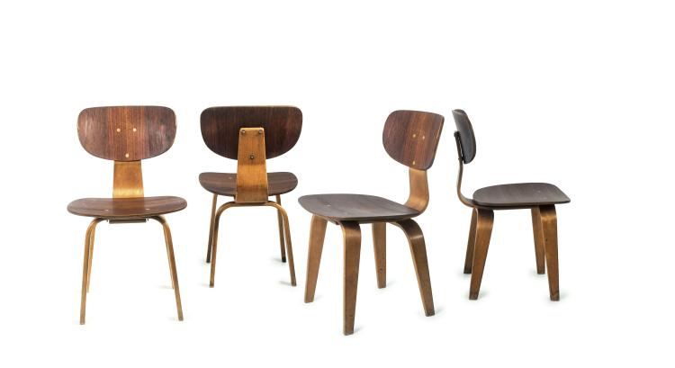 Bild 6 zu Objekt, Four 'SB16' chairs, 1955, Cees Braakman, UMS Pastoe, Utrecht, 139B 303