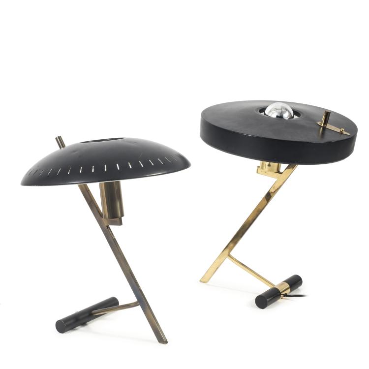 Hauptbild zu Objekt, Zwei Tischleuchten, um 1955 , Louis Christiaan Kalff, Philips, Eindhoven, 139B 307