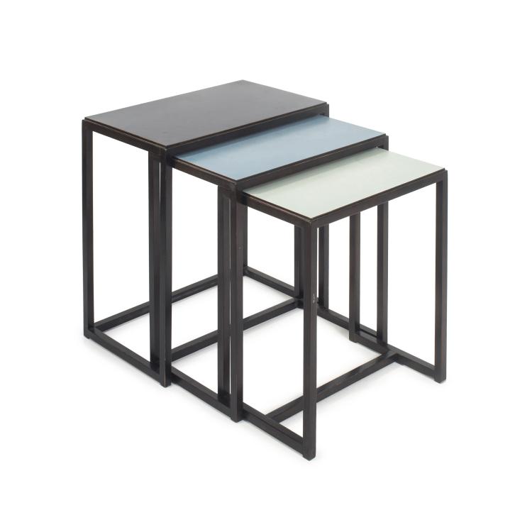 Hauptbild zu Objekt, Three nesting tables, 1960s, Egon Eiermann, Wilde & Spieth, Esslingen (zugeschrieben), 139A 157