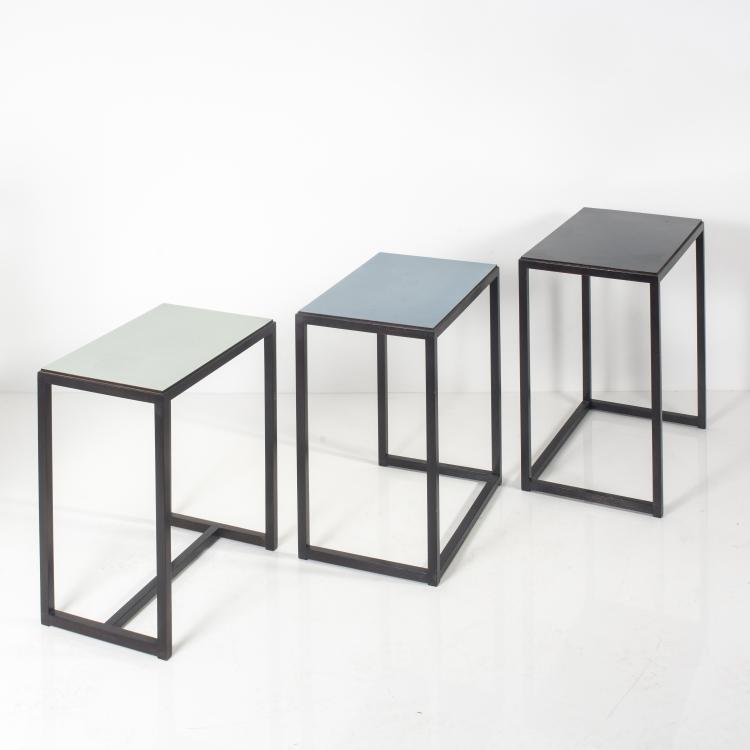 Bild 2 zu Objekt, Three nesting tables, 1960s, Egon Eiermann, Wilde & Spieth, Esslingen (zugeschrieben), 139A 157